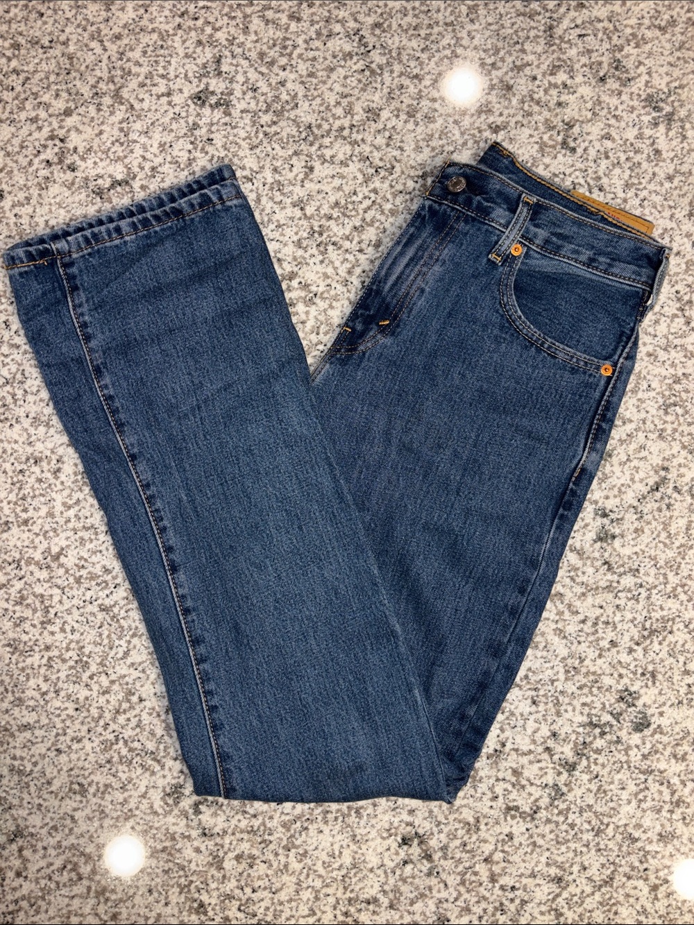 Levi's 517 Bootcut Men’s Jeans in Dark Blue Denim